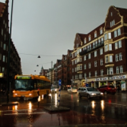Back in Malmö the rain is pouring down. I was soaked.