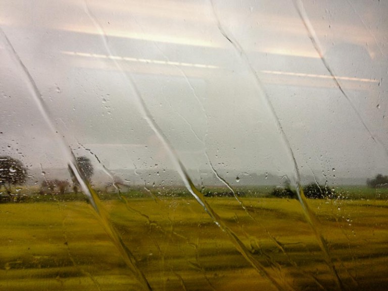 Pouring rain in Horred on the train between Varberg and Borås. I hoped it wouldn´t rain like this when I arrived at Borås and thankfully only a few drops fell in Borås.